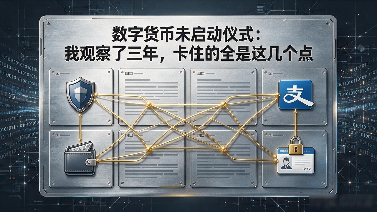 数字货币未启动仪式：我观察了三年，卡住的全是这几个点