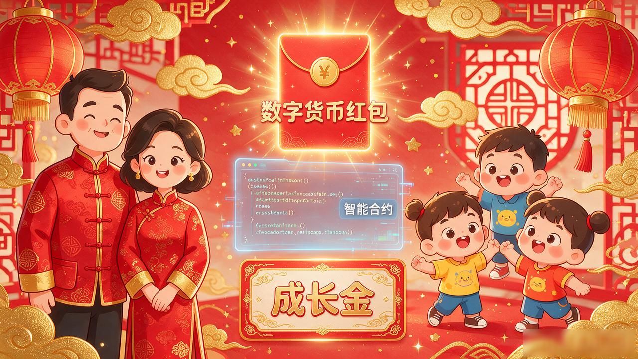数字货币压岁钱怎么发？红包、智能合约、成长金三种玩法一次讲清
