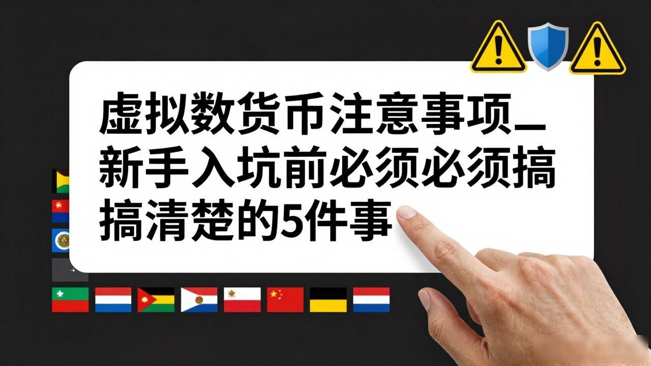 虚拟数字货币注意事项_新手入坑前必须搞清楚的5件事