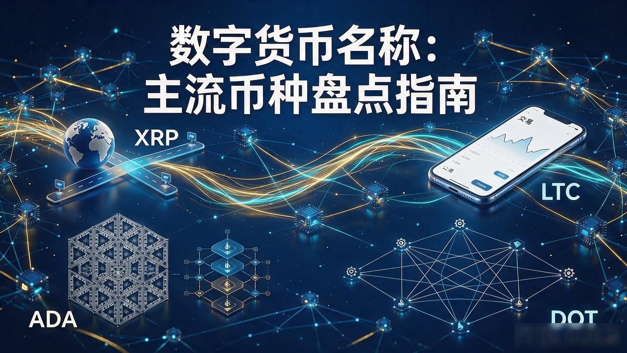 数字货币名称大全：主流币种盘点指南