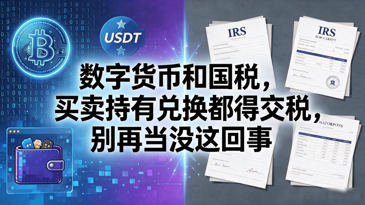 数字货币和国税，买卖持有兑换都得交税，别再当没这回事