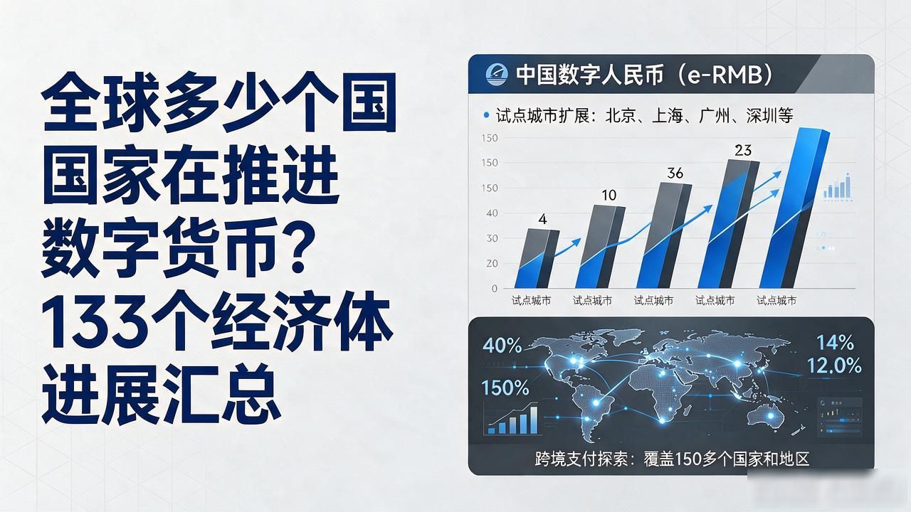 全球多少个国家在推进数字货币？133个经济体进展汇总