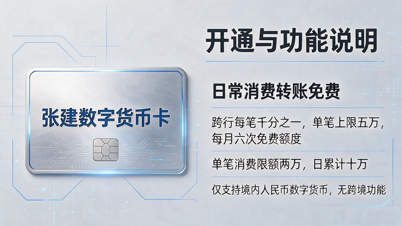 张建数字货币卡怎么开通？费率、限额和真实使用体验一次讲清