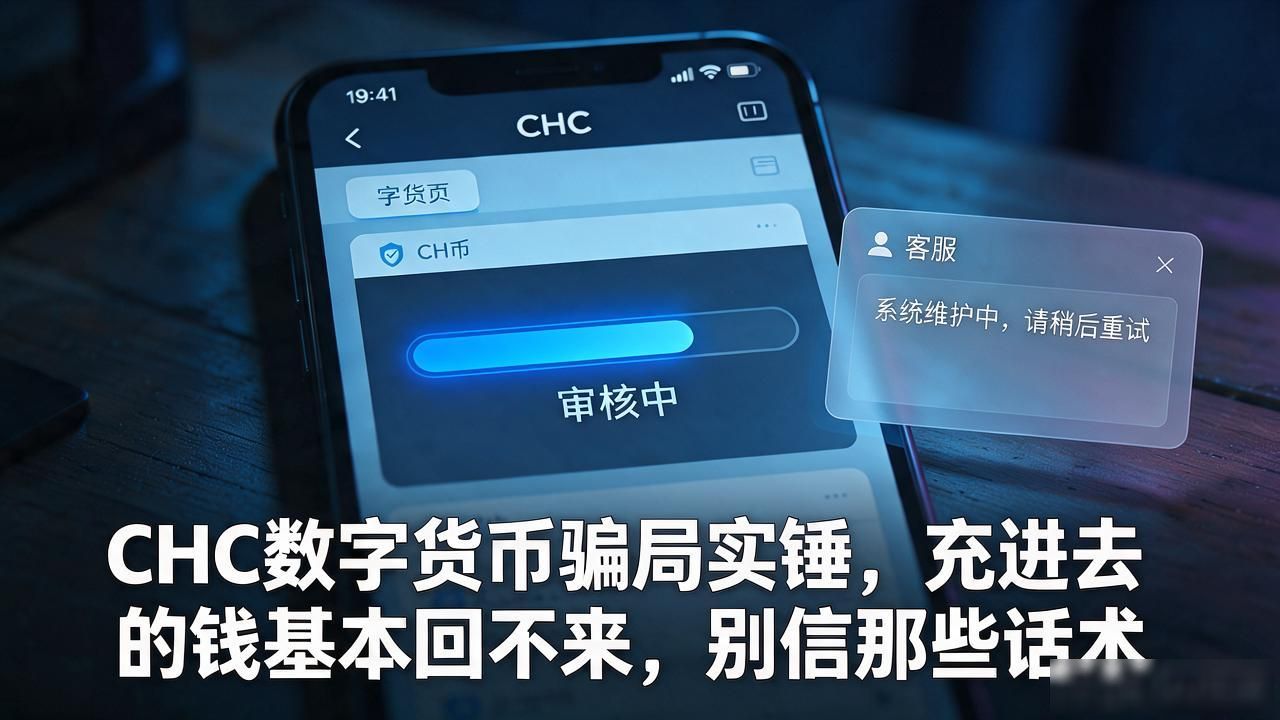 CHC数字货币骗局实锤，充进去的钱基本回不来，别信那些话术