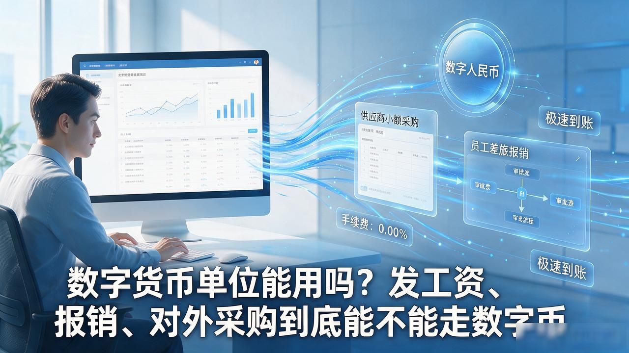 数字货币单位能用吗？发工资、报销、对外采购到底能不能走数字币