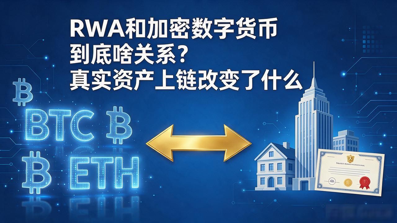 RWA和加密数字货币到底啥关系？真实资产上链改变了什么