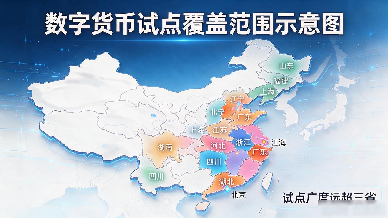 你搜"数字货币在哪三省"？试点早就不止三个省了，看这篇