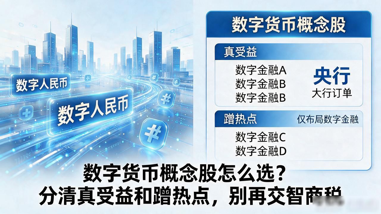数字货币概念股怎么选？分清真受益和蹭热点，别再交智商税