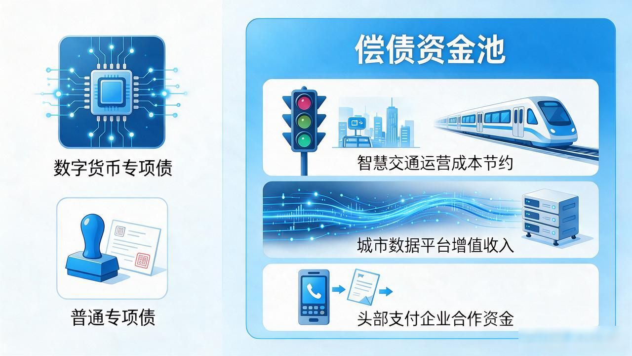 数字货币专项债跟普通专项债到底有啥不一样，钱花在哪、靠啥还