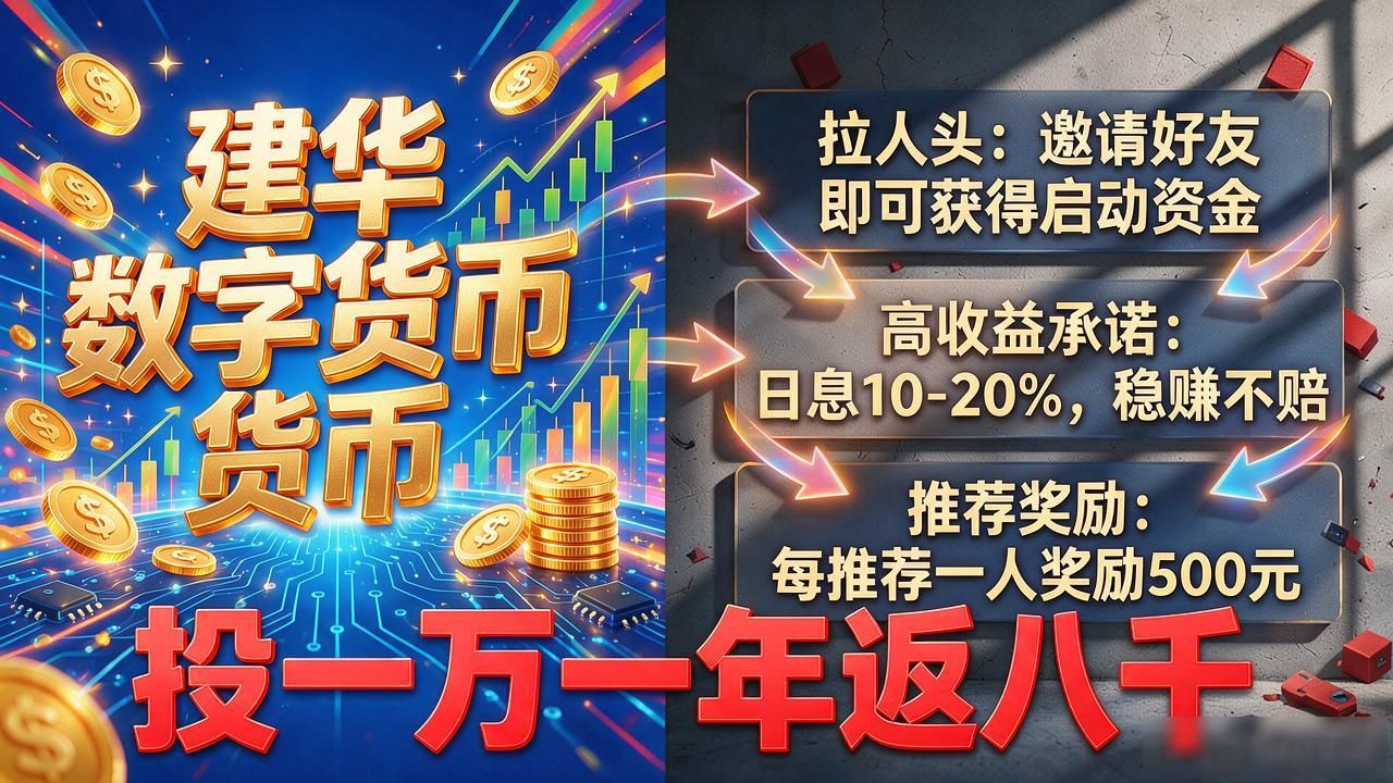 建华数字货币靠谱吗？普通人投之前别急着掏钱