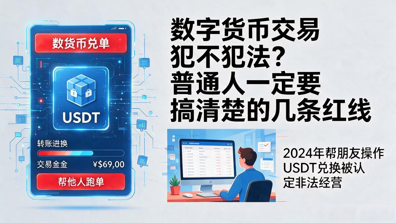 数字货币交易犯不犯法？普通人一定要搞清楚的几条红线