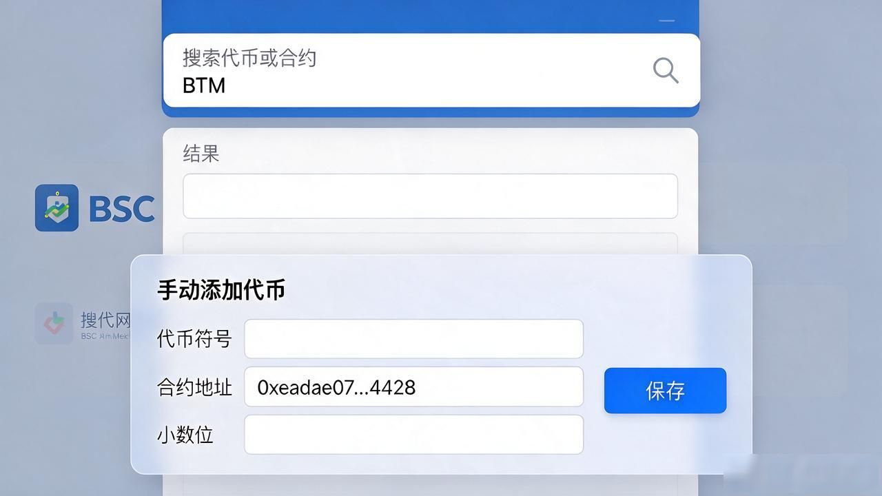 imToken能不能映射BTM？实测添加与显示全过程