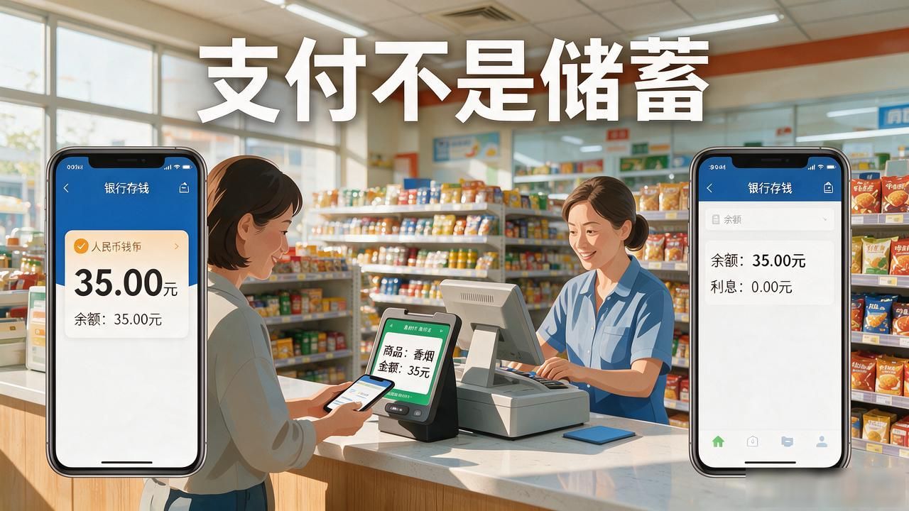数字货币还能存钱吗？说句大实话，数字人民币跟银行存钱真不是一回事