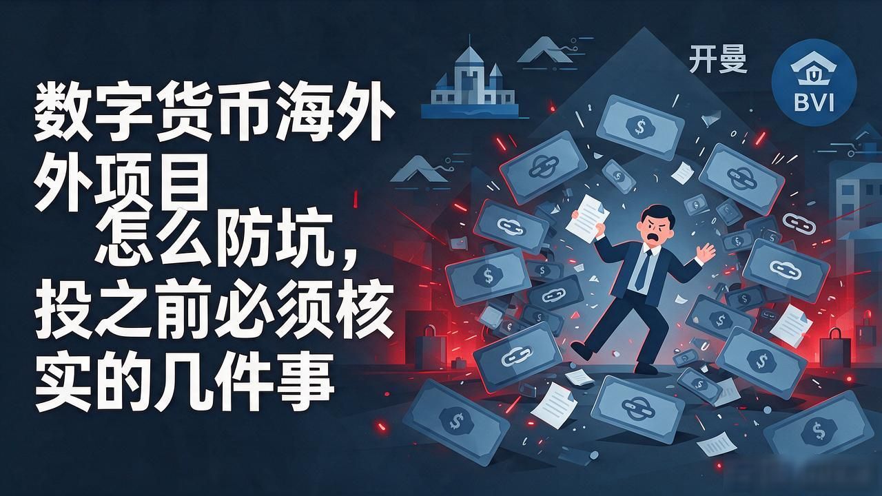 数字货币海外项目怎么防坑，投之前必须核实的几件事