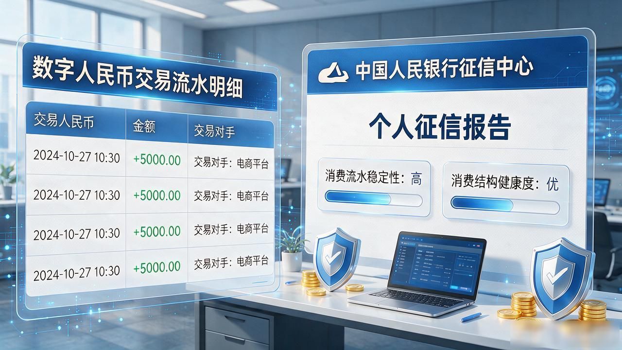 数字货币跟征信挂钩吗？用数字人民币消费会影响贷款审批吗