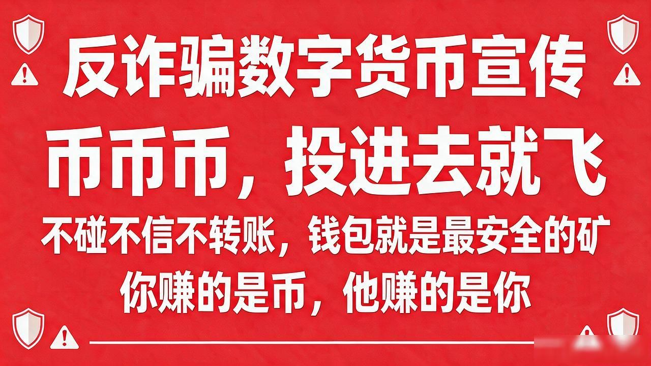 写反诈骗数字货币宣传语，别整虚的，这几句大白话贴小区最管用