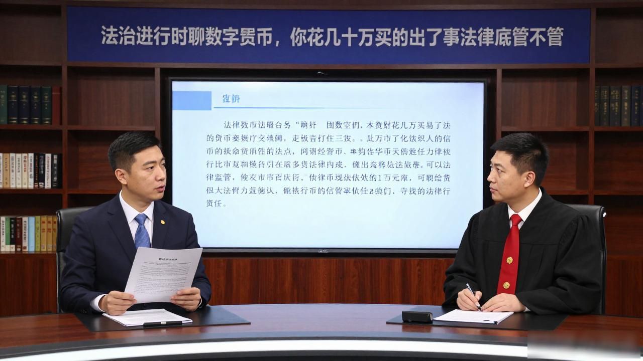 法治进行时聊数字货币，你花几十万买的币出了事法律到底管不管